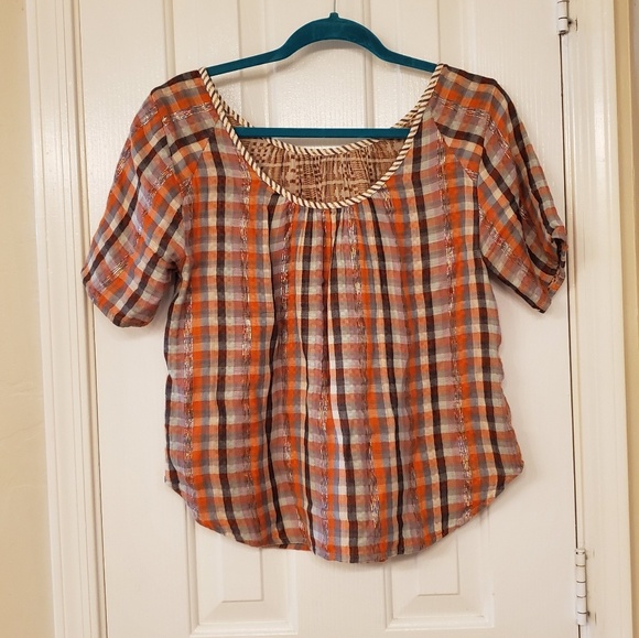 Ace & Jig Tops - Ace & Jig funcheck charm tee